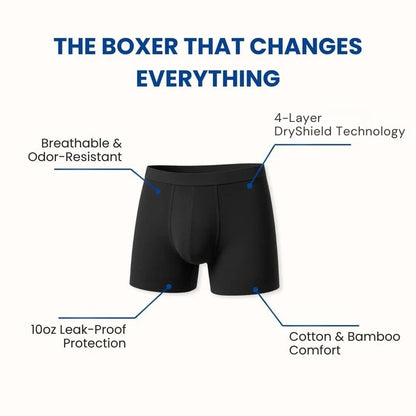 DryShield™ Men's Ultra-Absorbant Washable Boxer